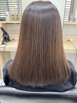 エヌ 北千住(N) カット+艶カラー+低負担縮毛矯正+TOKIOインカラミトリートメント