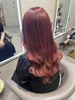 ニーナ ビューティーサロン(NINA Beauty Salon) 先取り秋カラー♪#レッド#ロング#エクステ
