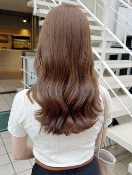 アソビ 表参道(ASOBI) ダブルカラー/黒髪/ボブルフ/ネビージュ/表参道/ベージュカラー