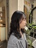 【水原指名】カット+ニュアンスパーマ+前処理Tr※コテ巻き不可
