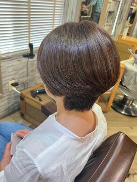 ナナナ パレナ 大津膳所店(nanana parena) 大人可愛い小顔ショートで艶髪◎年齢問わず似合うくせ毛カバー