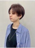 前髪なしツーブロックマッシュショート/大人かっこいいショート
