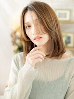 カバーヘア ブリス 北浦和(COVER HAIR bliss)&nbsp;2wayバング小顔センターパート抜け感ミディc7北浦和20代30代40代