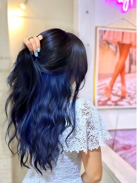 シェルティ フィエル(Shelltie Fiel) 【ケアブリーチ】ブルーインナーカラー【シェルティフィエル】