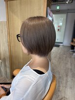 ジャストビューティ ルフレ 金沢八景店(Just Beauty Rufure)&nbsp;ショート/ブリーチ/グレージュ/ショートボブ