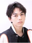 センターパートフェザーパーマシャドウパーマメンズパーマ