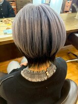 ヴァンカウンシル 清須店(VANCOUNCIL)&nbsp;くびれショートボブ×柔らか透け感バレイヤージュ/バイカラー
