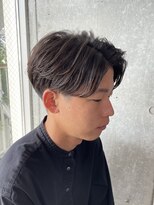 ワンズ リー 下北沢店(ONE's ly)&nbsp;ハイライト/マッシュパーマ/ウルフ/アッシュブラック/下北沢駅