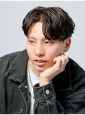 MEN’S/リバースセンターパート/ニュアンスパーマ/南堀江