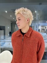 ボブ 小松(BOB)&nbsp;10代20代メンズカットスパイキーショートメンズブロンドヘア