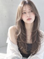 オラボ(olabo)&nbsp;シアーグレージュ×たっぷりレイヤーロング