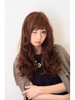 ヘアーサロン クスキ(hair salon KUSUKI) ベージュブラウン色の艶ロング