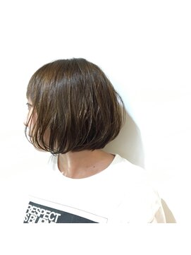 セックヘアデザイン(Sec hair design) 【Sec. hair design 水戸】ナチュラルワンカール大人ボブ