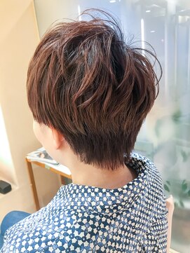 モリオ フロム ロンドン 鶴瀬店 【morio鶴瀬】マッシュショートレイヤーピンク