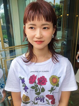 モードケイズエクラ(MODE K's Eclat) ウルフカット×ピンクヘアー
