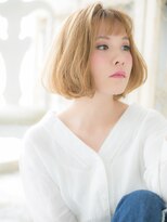 クオーレ ヘア アンジュ 水戸店(CUORE HAIR ange)&nbsp;*ange水戸*外国人風ハイトーンカラー抜け感小顔ニュアンスボブa