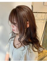 ナルヘアー 越谷(Nalu hair) ペールピンクのハイライトグラデーション/ピンクベージュ/