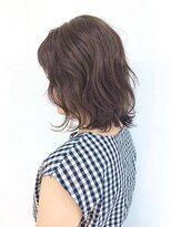 クオリス 上福岡店(QUALIS)&nbsp;デジタルパーマ/無造作ウェーブ/ミディアム/40代50代/アッシュ