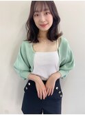 大人フェミニンレイヤーこなれミディアム