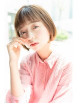 シェル 国分寺(shell)&nbsp;大人可愛いパッツン丸みボブ☆20代/30代/40代/50代