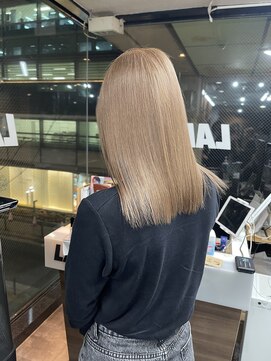 ラフ(LAFF) #バレイヤージュ#グレージュカラー#ボブウルフ#ココアベージュ