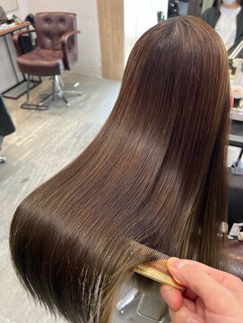 アディクト 東陽町西口(addict) サラサラになる縮毛矯正＿ミルクブラウン＿ロング［東陽町］