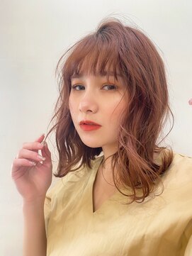 ナビバイケンジ(NaVI by KENJE) ふわっとレイヤー×オレンジベージュ