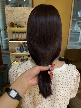 チップタップ 町田店(tip top) cassis pink color #韓国ヘア #ブリーチなし