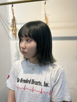 プレフル(playfull)&nbsp;【playfull*】モスグリーンレイヤーボブ