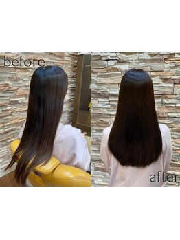 【船橋駅南口徒歩3分】オーナーが選び抜いたこだわりの薬剤と、匠の技で指通りサラサラの艶髪に大変身☆