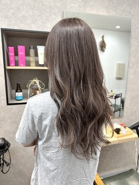 リベストバイジェービー 稲毛(li best. byjb) デザインカラー/レイヤーカット/ウェットヘア/オリーブベージュ