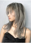 レイヤー　バレイヤージュ　ダブルカラー