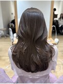 ロングレイヤーアッシュブラウンオリーブグレージュRI-42