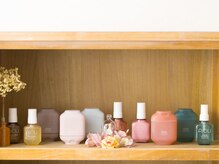 大人女性のためにプロ目線でセレクトしたケアアイテムもご用意◎