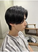 センターパート×ウルフ