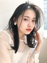 ケーツー エソラ池袋店(K-two)&nbsp;くびれヘア*ロングヘア*センター分け*センターパート*黒髪2