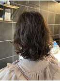 【Cura原宿】大人可愛いふんわり無造作パーマボブ×ネビージュ