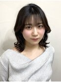 くびれ巻き　ミディアム　髪質改善
