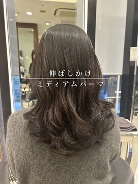 アピッシュ ギンザ(apish ginza) 伸ばしかけパーマ/伸ばしかけヘア/伸ばしかけ/前髪パーマ