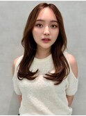 レイヤー/ネビージュ/韓国ヘア/イメチェン/縮毛矯正/中野/