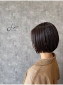 ソフトぱっつんボブ