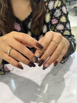 ゼスト パーク(ZEST PARK) 秋ネイル/ボルドー