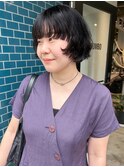 <sayaca>ミニボブ パーマ　顎ラインボブ　ニュアンスボブ