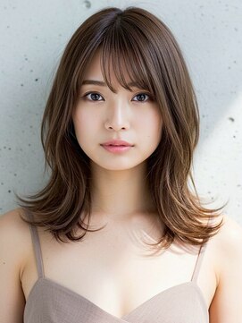 ハーシーバイアポロ 相模大野(HERSHE by apollo) xカット//ホワイトグレージュ/レイヤーカット/チェリーブラウン