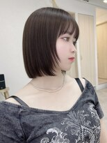 トト 船橋店(toto.)&nbsp;☆ココアベージュ小顔オリーブグレークラゲヘアーショート[船橋]