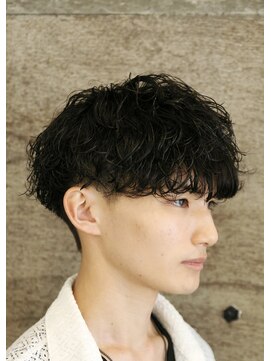 メンズギフト(men's GIFT) 刈り上げツーブロック波巻きパーマメンズマッシュ