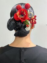 シオン(shion)&nbsp;おくれ毛ロング顔周りレイヤー着物ヘア_ba574471