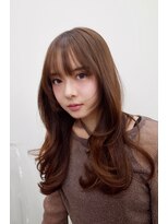 ヒュー 広島(HEW)&nbsp;かわいいシースルーバング韓国くびれレイヤーハッシュカット