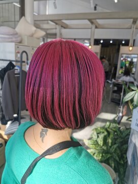 グレイス ヘア デザイニング(GRACE hair designing) アンブレラカラー　ピンク