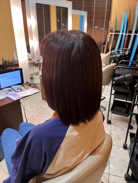 コノア スパーク(Conoah spark) 着物ヘア/大人ガーリー/ダークアッシュ/似合わせカット/守谷